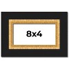 PosterPalooza | Panoramic Embellished Brown Picture Frame - UV Acrylic, Foam Board Backing, Hanging Hardware - 2 of 4