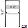Pipe Decor Noir Black Wall Mounted Double Hung Clothing Rack - 3 of 4