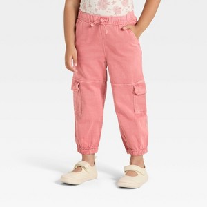 Toddler Girls' Cargo Jogger Pants - Cat & Jack™ - 1 of 3