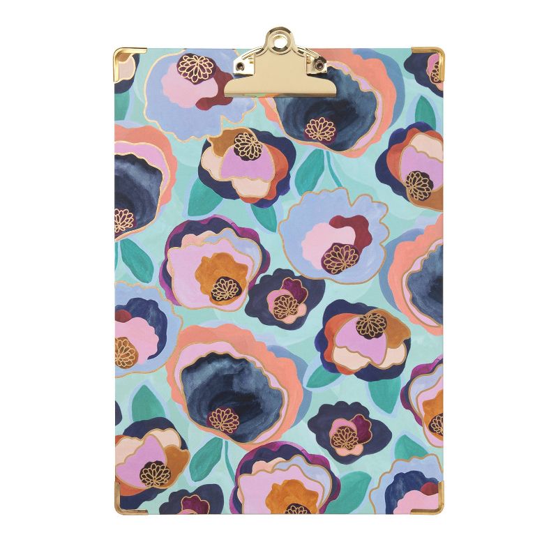 greenroom Paper Clipboard Deco Floral Blue, 1 of 7