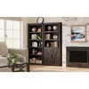 5 Tier Book Shelf with Cabinet, 68.7" Tall Modern Farmhouse Bookcase with Doors and Adjustable Shelf - 2 of 4