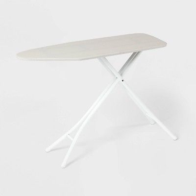 Wide Ironing Board White Metal with Creamy Chai Cover - Room Essentials™: Full Size, Collapsible Steel Frame