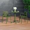 WestinTrends Playa 3-Piece Outdoor Resin Patio Bistro Table Set with Stackable Patio Dining Side Chairs For 2 - 2 of 4