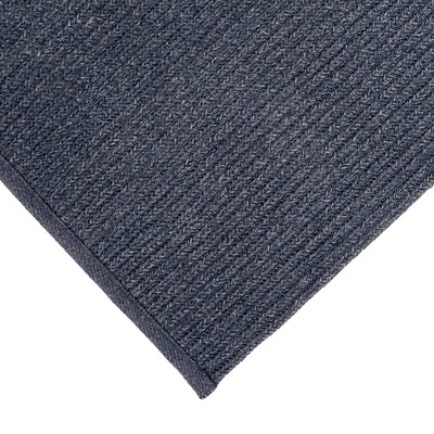 Navy Braided 5' x 7' Reversible Synthetic Rectangular Rug