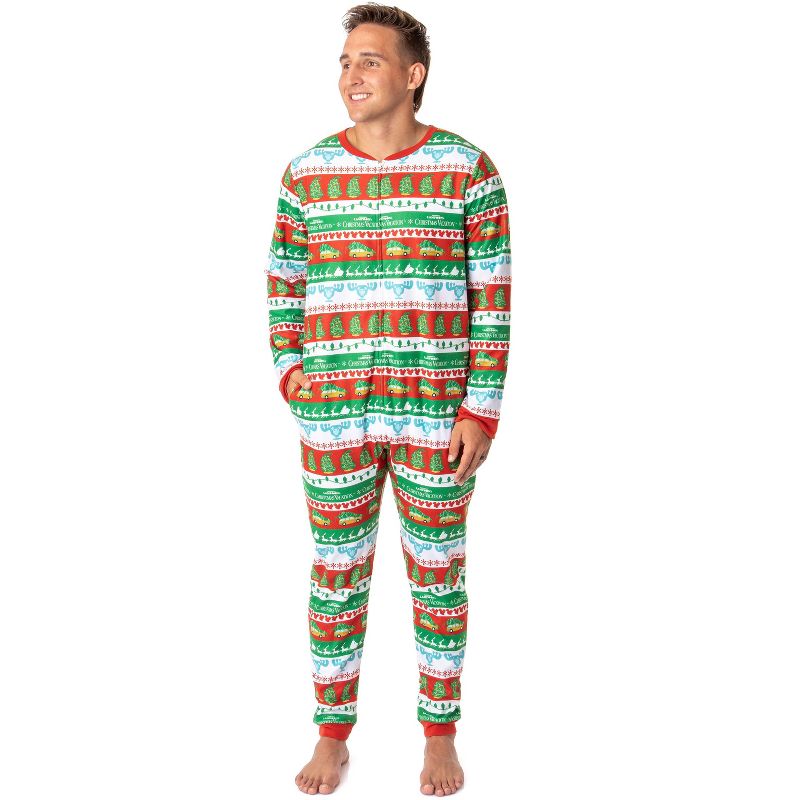 National Lampoon's Christmas Vacation Mens' Movie Film Union Suit Multicolored, 1 of 4