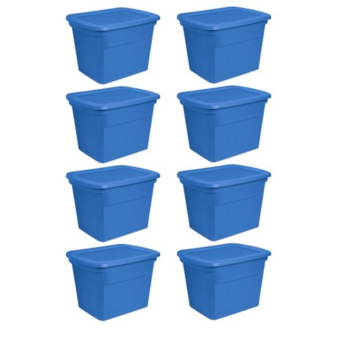 Sterilite Classic Lidded Stackable 30 Gal Storage Tote Container