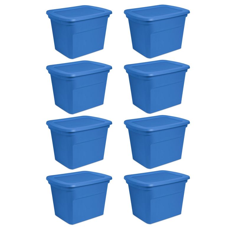Sterilite 18 Gal Stackable Storage Box Container w/ Handle, 1 of 9
