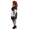 HalloweenCostumes.com 3X Women Womens Plus Size Rocky Horror Picture Show Magenta Maid Costume Dress,  Apron, Cap, White/Black - 3 of 4