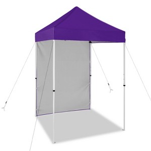 EAGLE PEAK 5x5ft Easy Setup Pop Up Canopy Tent with One Wall - 1 of 4