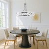 Maxax 24" Dimmable 8-Light Black/Chrome Crystal Chandelier - 2 of 4