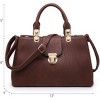Women Satchel Handbags Top Handle Purse Vegan Leather Shoulder Bag - 3 of 4
