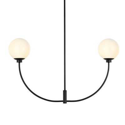 Elegant Lighting Nyomi 36 inch chandelier in Black