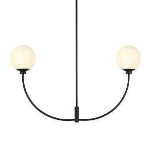 Elegant Lighting Nyomi 42-Inch Brass Chandelier with Artistic Design Motif - 1 of 4