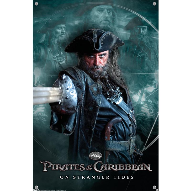 Trends International Disney Pirates of the Caribbean: On Stranger Tides - Black Beard Unframed Wall Poster Prints, 4 of 7