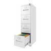 4 Drawer File Cabinet with Lock Metal Vertical File Cabinet Office Home, A4 Legal/Letter Size Narrow File Cabinet Locked,Assembly Required - 2 of 4