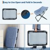 Saucer Chair, Plush Comfy Seat with Non-Slip Base, XL Foldable Lounge Chair for Teens and Adults, Accent Chair for Bedroom Dorm - 4 of 4