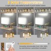 Brushed Gold Bathroom Light Fixtures, Vanity Lights Crystal Bubble Glass Dimmable 3 Color Temperatures Modern Bathroom Wall Sconce - 2 of 4