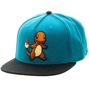 Pokémon Charmander Color Block Acrylic Snapback Hat - 1 of 4