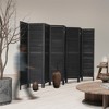 NicBex 67.00" H Room Divider Modern Folding Privacy Screen with Wood Legs for Home & Office - 2 of 4