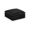 Meridian Furniture,Cozy Velvet Ottoman - 3 of 4