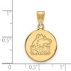 Black Bow Jewelry 10k Yellow Gold Northern Illinois Huskies NCAA Medium Pendant - 2 of 3