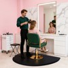 Salon Mat for for Hairstylist 3 Ft x 5 Ft Barber Shop Anti-Fatigue Office Chair Mat for Hardwood Floor Hair Floor Mats Comfort Salon Standing - 2 of 4