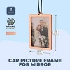 Okuna Outpost Car Picture Frame for Mirror (3 in, 2 Pack) - 4 of 4