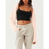 Women Open Front Cardigan For Women Long Batwing Sleeve Knitted Bolero Shrugs Casual Sweaters - 3 of 4