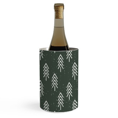 CoastL Studio Pine Trees Olive Wine Chiller - Deny Designs