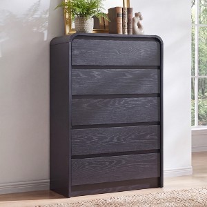 5 drawer tall dresser Haven 5-Drawer Solid Wood with Pull Handles Its slim TUHOME Basilea 5 Drawers Tall