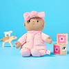 8" Girl Soft Little Baby Doll Pink Dot Pajamas - Gigglescape™ - 2 of 3