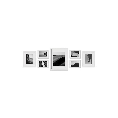 Haus and Hues Somerset Gallery Wall Frame Set with Real Glass and Mat