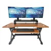 46in Adjustable Standing Desk Converter w/Monitor Stand BUNDLE Teak - Rocelco - 2 of 4