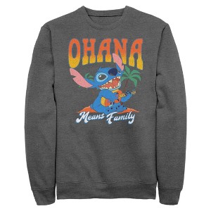 Mens Lilo & Stitch Ohana Guitar Sweatshirt - 1 of 4