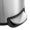 QUALIAZERO 10.6 GAL/40L, U SHAPE, STAINLESS STEEL STEP-ON CAN, WITH SOFT CLOSE LID, BRUSH FINISH - 2 of 4
