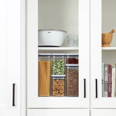 OXO POP 5pc Plastic Airtight Food Storage Container Set White: Kitchen Canisters, Dishwasher-Safe, Lifetime Warranty — фото 4