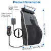 Angel Sar Back Massager with Heat, 3D Kneading Massage Pillow for Neck Back Waist Full Body Relaxation - 4 of 4