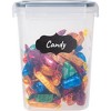 Lexi Home 2-Liter Plastic Food Storage Canister Set of 8 with DIY Labels - 3 of 4