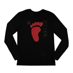 Teenage Mutant Ninja Turtles Foot Clan Symbol Crew Neck Long Sleeve Black Tee - 1 of 4