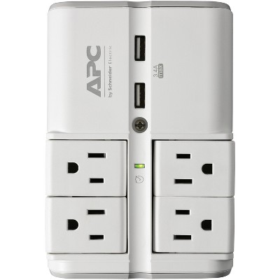 Power Gear 3-outlet Grounded Cube Tap With 2 Usb Ports 2.4a Surge 245j  White : Target