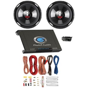 2 BOSS P106DVC 10" 4200W Car Subwoofers Subs + 1000W 2-Ch Amp + 8 Gauge Amp Kit - 1 of 4