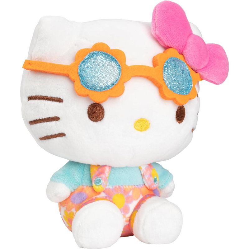 Hello Kitty & Friends 8" Hello Kitty w/Overalls Spring Plush - Officially Licensed - Sanrio Cute Soft Stuffed Animal - Great for Fans of Hello Kitty, 2 of 4