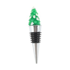 Unique Bargains Wine Stopper Aluminum Alloy TPR Resin 3.54"x0.79"x0.79" 1 Pc - 1 of 3