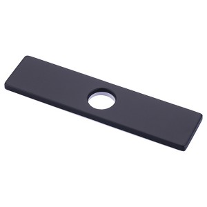 WOWOW 10 in. x 2.44 in. x 0.33 in. Stainless Steel Kitchen Sink Faucet Hole Cover Deck Plate - 1 of 4
