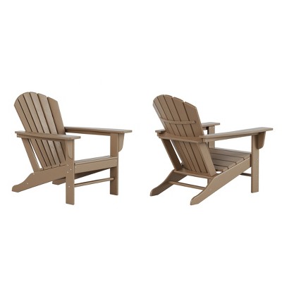 WestinTrends Dylan HDPE Outdoor Patio Adirondack Chair (Set of 2)