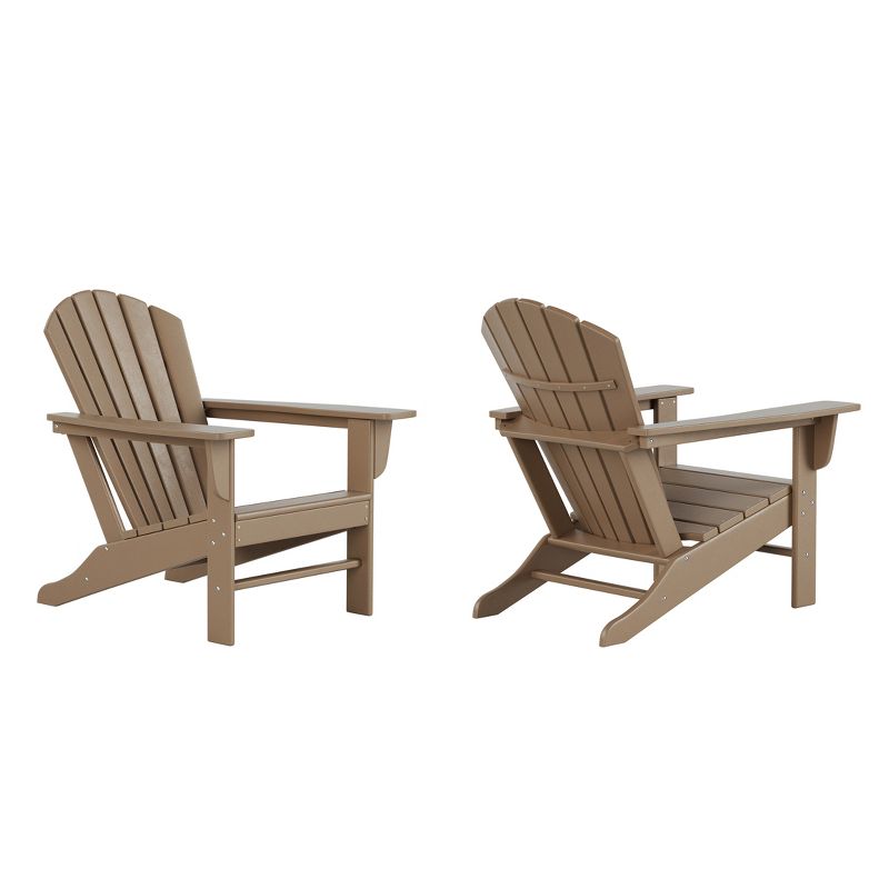 WestinTrends Dylan HDPE Outdoor Patio Adirondack Chair (Set of 2), 1 of 4