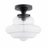 Brio Lighting Solaria 1 - Light Semi-Flush Mount in  Dark Brown - 2 of 4