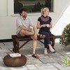 2-Person Garden Bench Outdoor Wagon Wheel Porch Bench for Backyard, Patio - 2 of 4