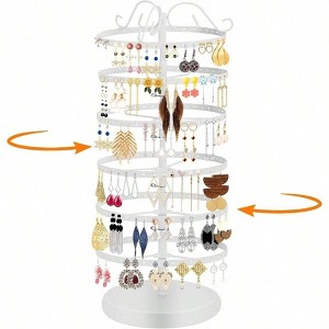 6 Tiers Earring Holder, 264 Holes Stud Organizer for Women - 1 of 4