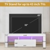 Entertainment Center TV Console Modern TV Stand For Maximum 43 Inch TV，Table Stand With Storage For Bedroom, Living Room - 4 of 4